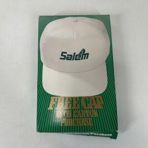 Salem Free Cap With Carton Purchase 1990 Sale SnapBack Pro Hat Advertising